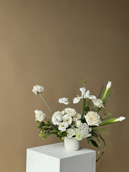 Vancouver Florist - Floral arrangement in a white vase 